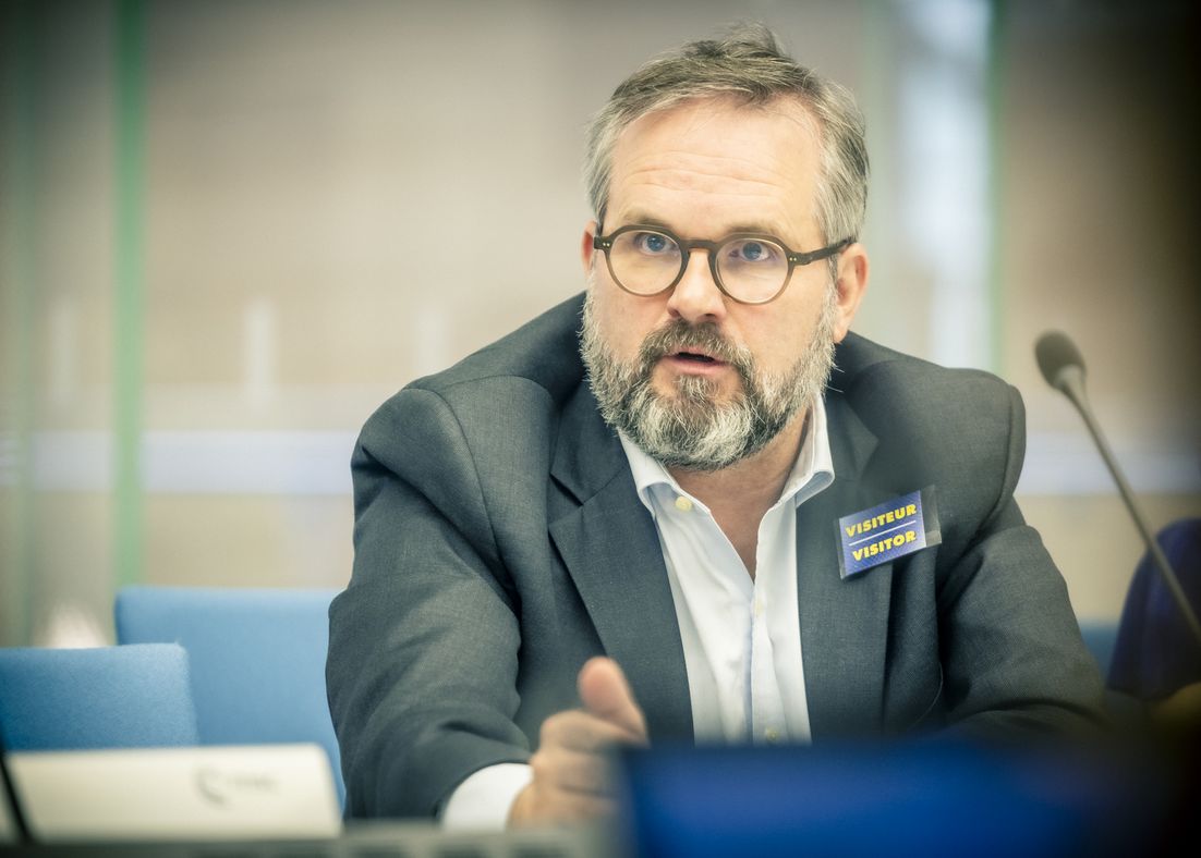Matthias Berninger beim Treffen der Food Security Task Force in Brüssel