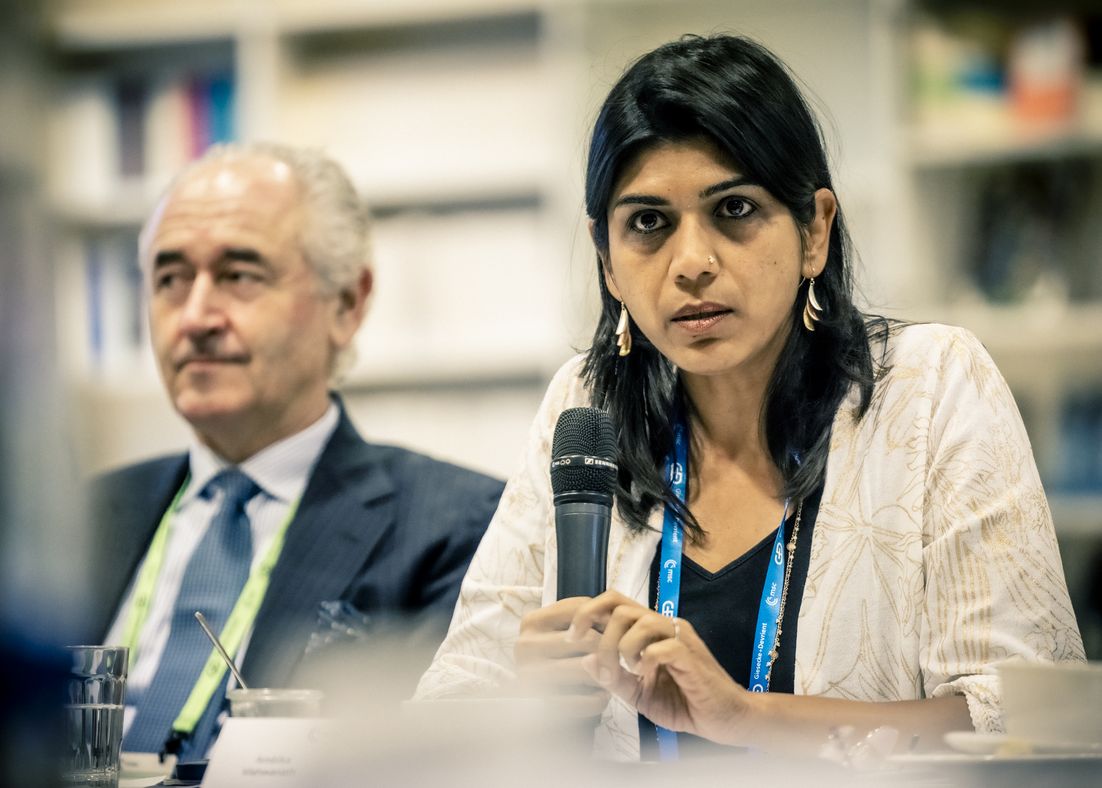 Ambika Vishwanath bei einer Session der Food Security Task Force auf der Münchner Sicherheitskonferenz 2025