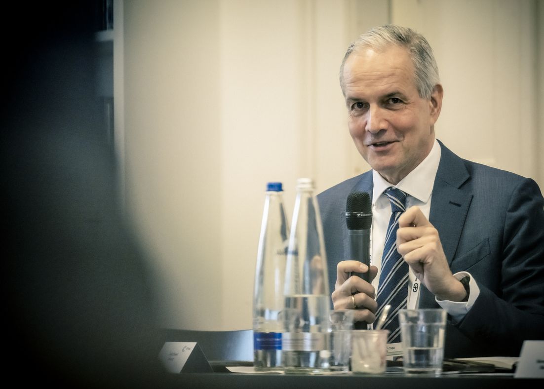 Michael Werz bei einer Session der Food Security Task Force auf der Münchner Sicherheitskonferenz 2025