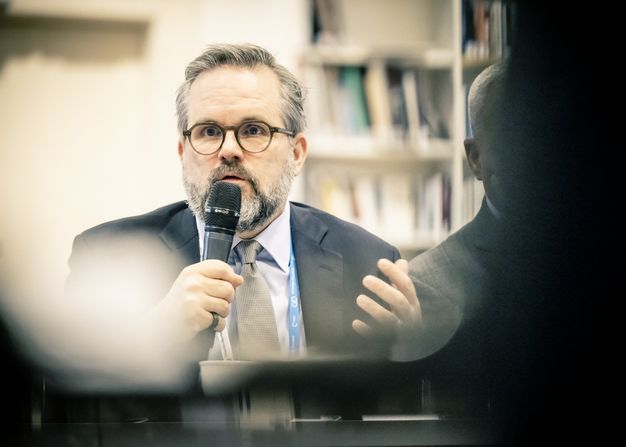 Matthias Berninger spricht beim MSC High-Level Breakfast 2025