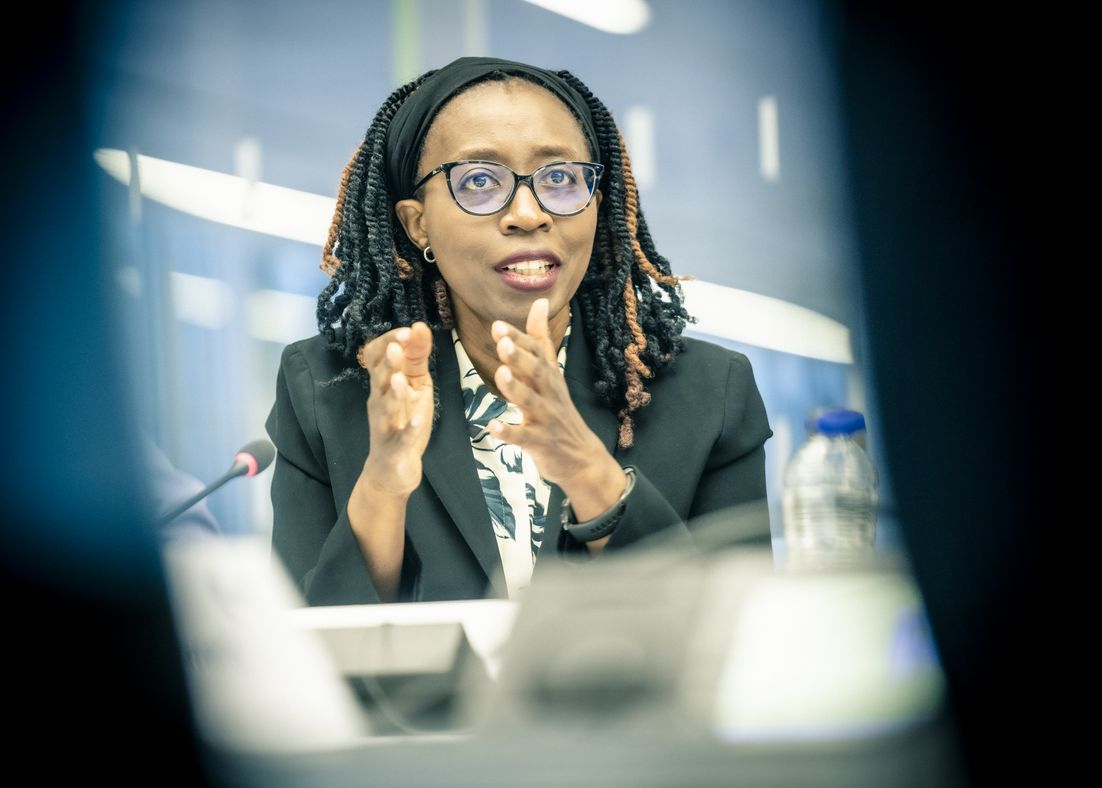 Vera Songwe bei dem Treffen der Food Security Task Force in Brüssel
