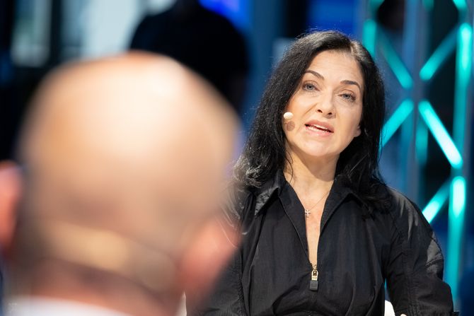 Katherina Reiche (Bundesministerin für Wirtschaft und Energie, Bundesrepublik Deutschland) spricht bei der Zeitenwende on tour in Berlin.